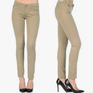 AG Adriano Goldschmied The Stilt Cigarette pant in Khaki - size 27